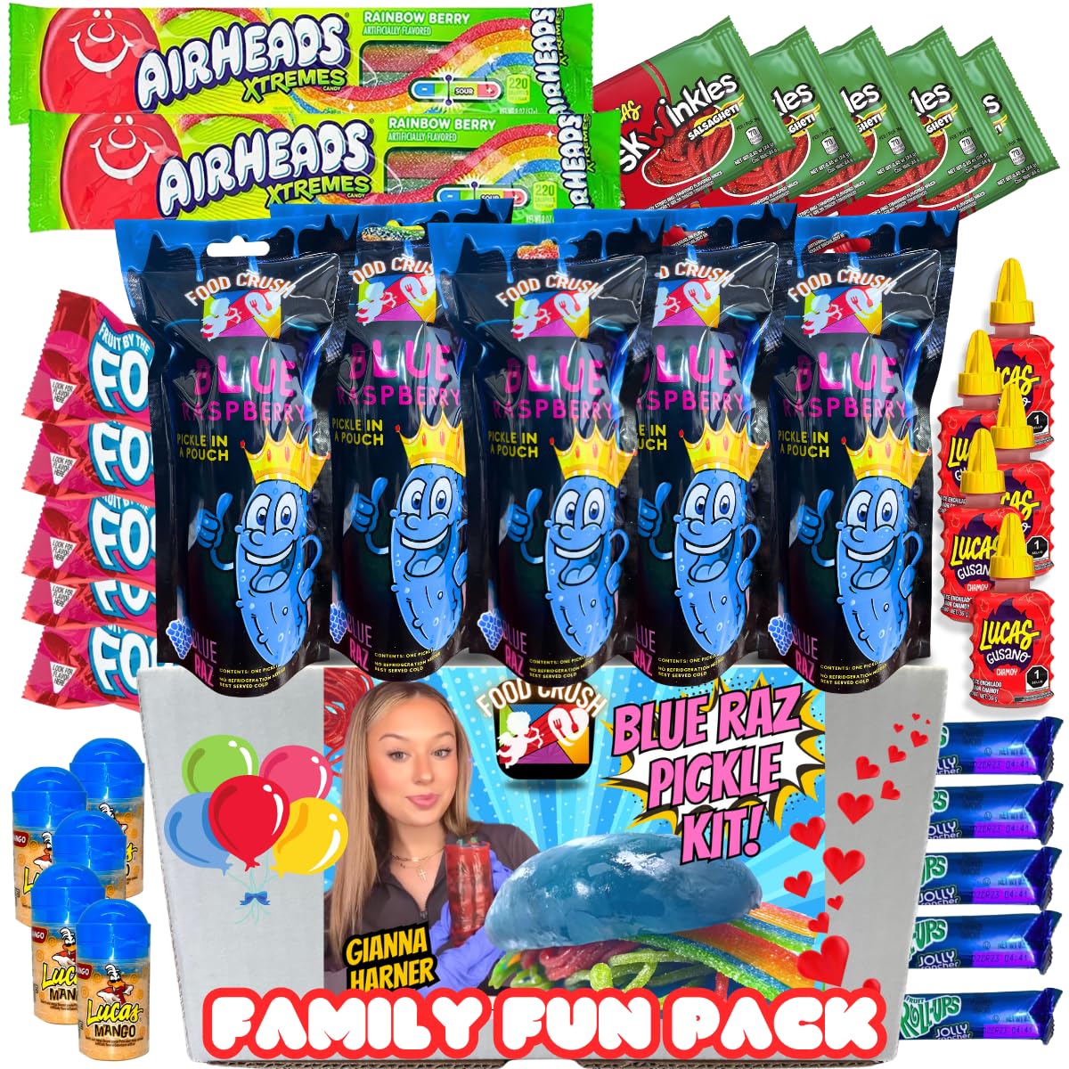 Amazon.com : Blue Raspberry Pickle Kit-Family Fun Pack-5 Blue Raz